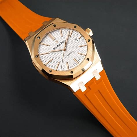 audemars piguet bracelet caoutchouc prix|audemars piguet crocodile strap.